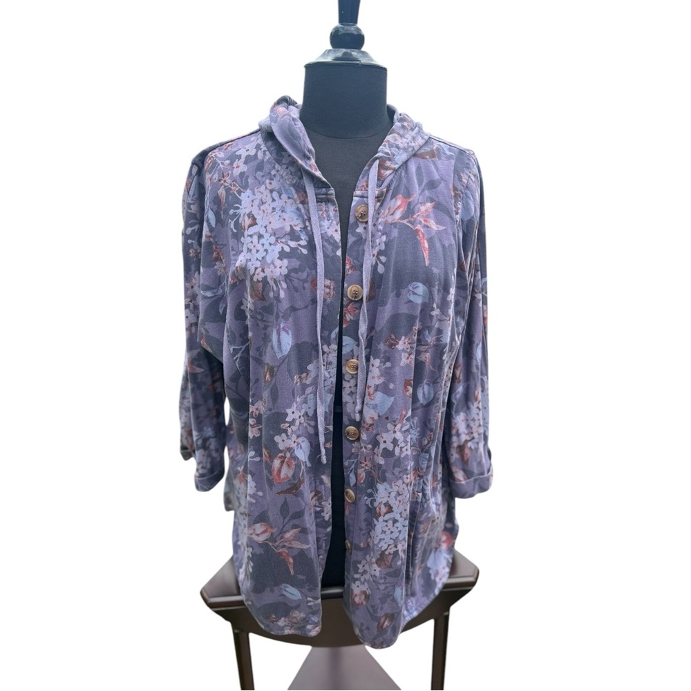 Coldwater Creek Hooded Lightweight Jacket